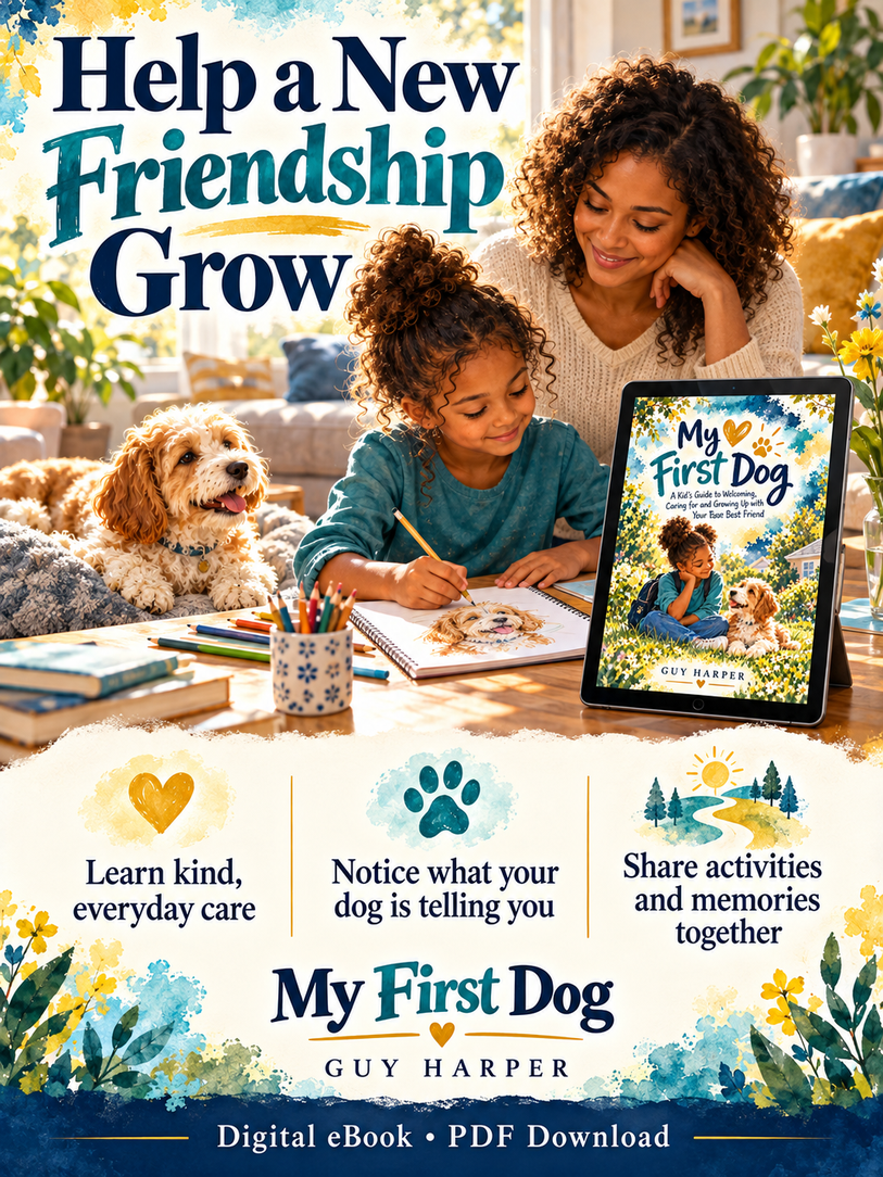 My First Dog: An Illustrated Kid’s Guide to Dog Care + 7 Printable Worksheets