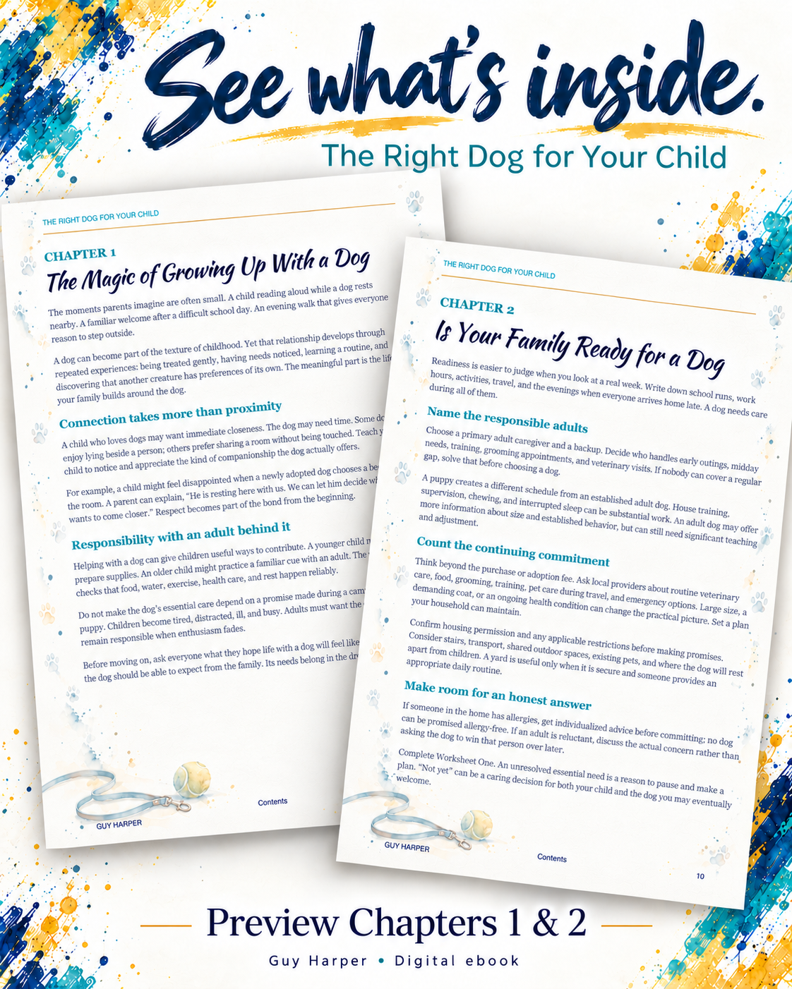 The Right Dog for Your Child: An Illustrated Parent’s Guide + 3 Printable Worksheets